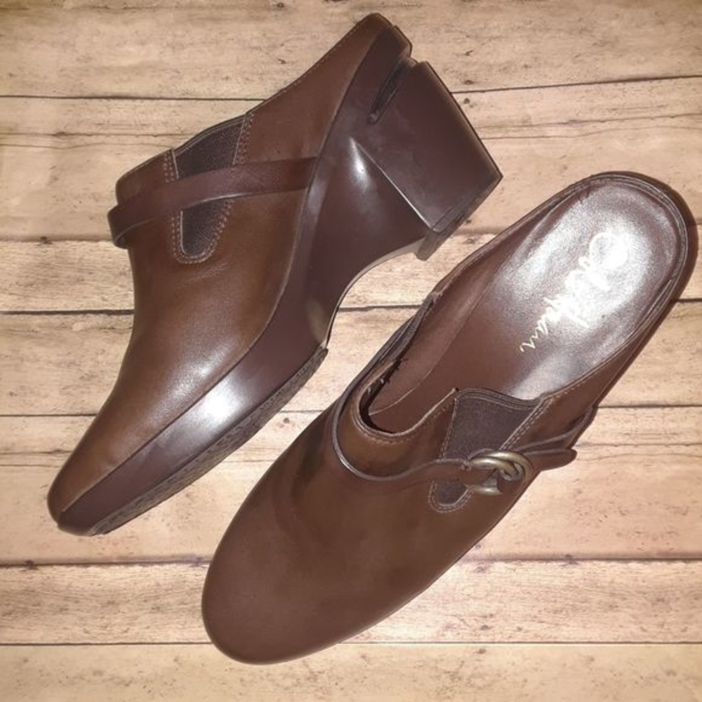 Cole Haan Shelly‎ Mule Clog Nike Air Brown 8B